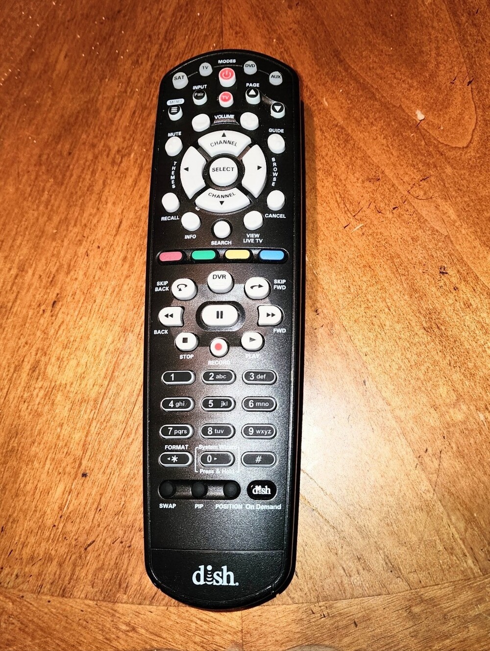 Dish Network Black Remote Control - Replacement DVR Remote